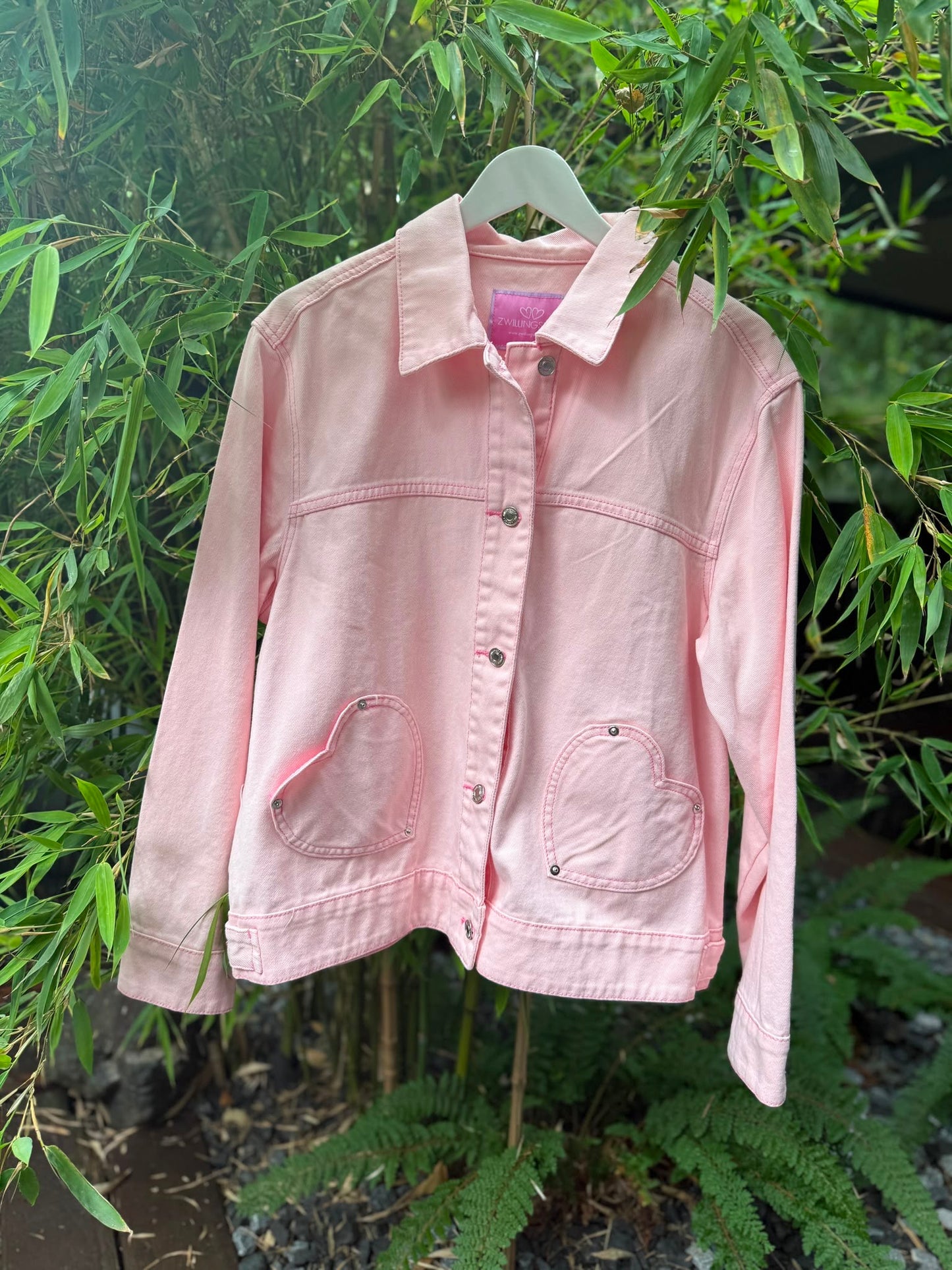 Jeansjacke Zwillingsherz