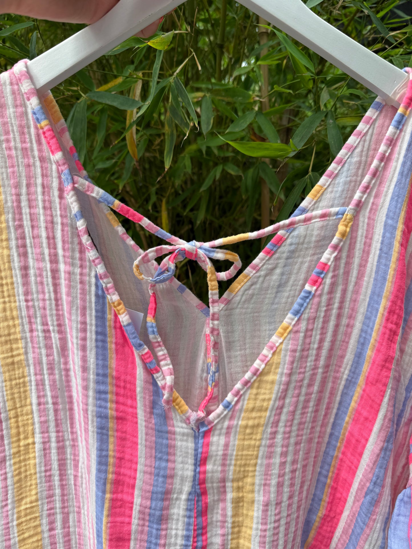 Sommerliche Musselinbluse “Candy Stripes”