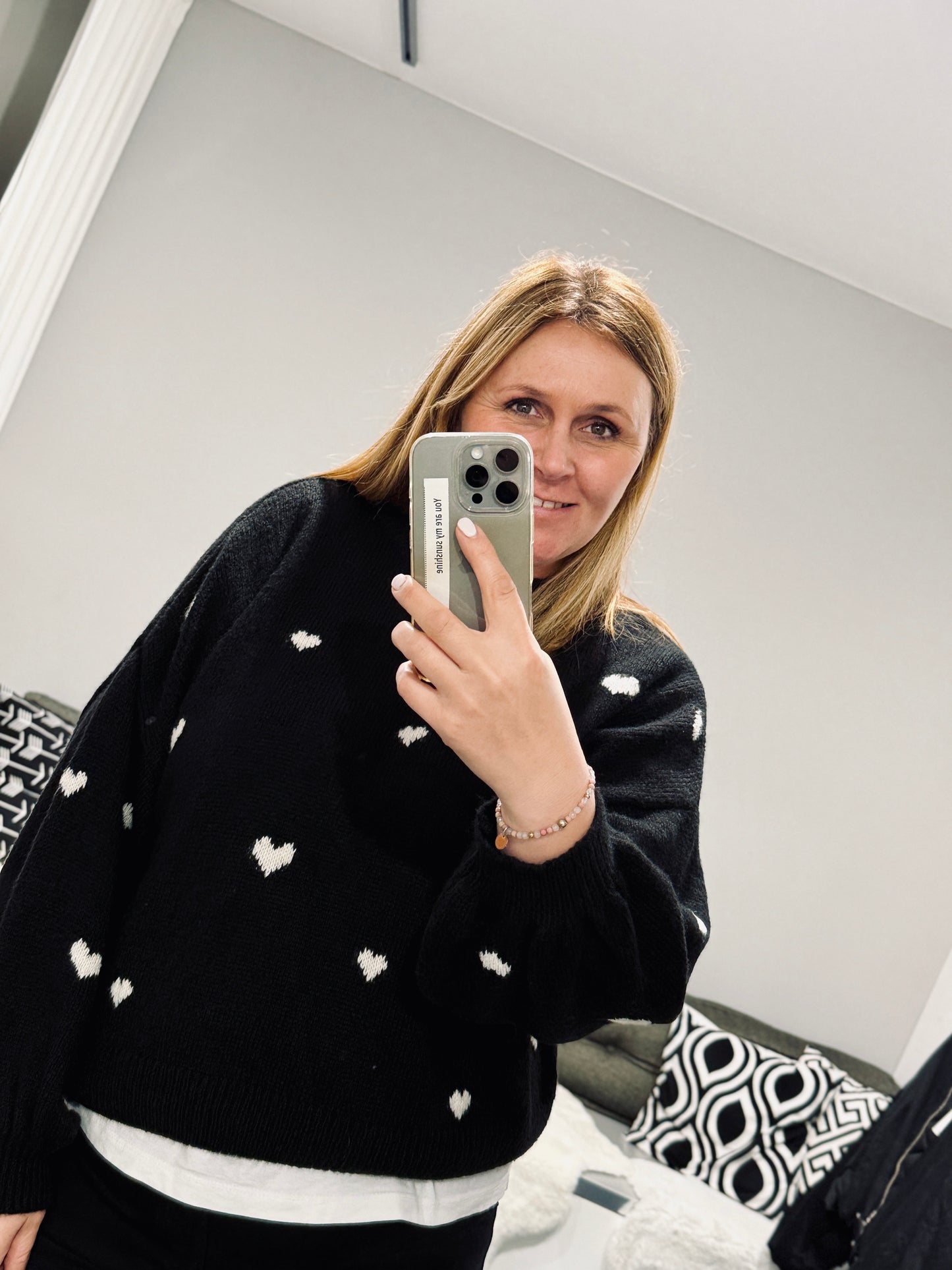 Strickpulli Heartbeat