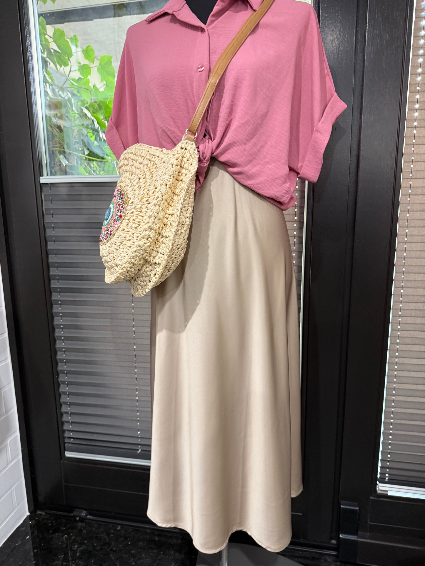 Kurzarm Bluse One Size